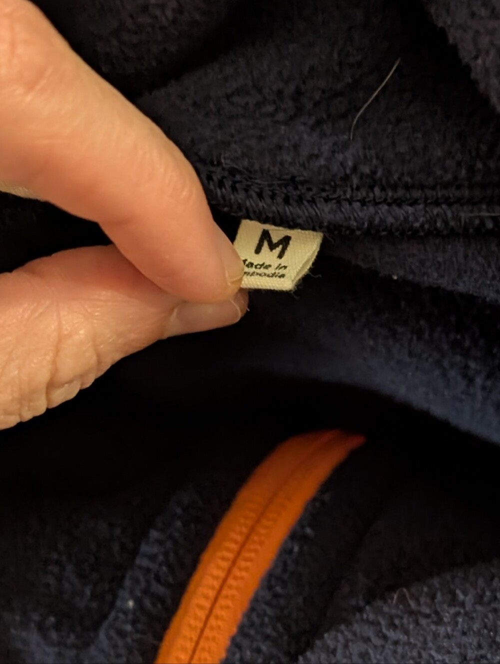 Cotopaxi Amada Half Zip Two-Tone Navy & Light Blue Fleece Quarter-Zip Pullover - Picture 4 of 4
